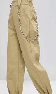Beige Cargo Pants (xs) - comes with chain