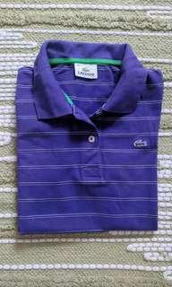 Lacoste polo shirt for women, size small
