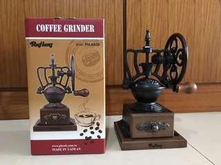 品皇 古典木質手搖磨豆機 PH-8806 復古 鑄鐵