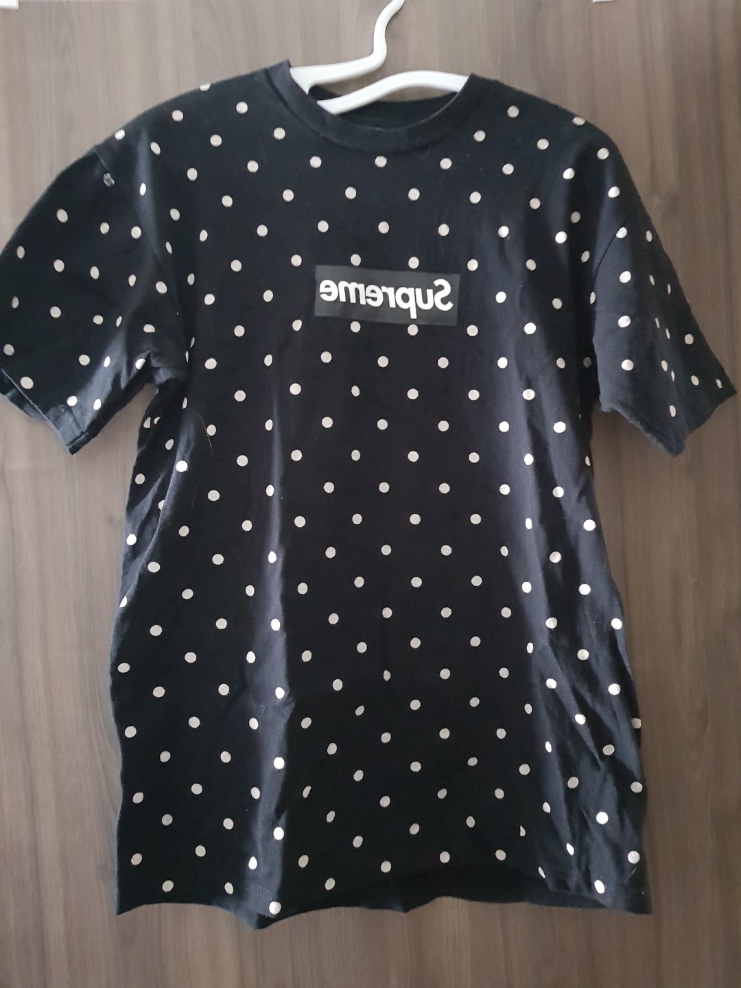 cdg supreme polka dot