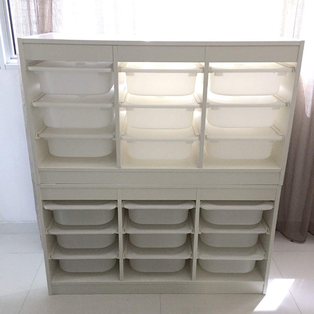 2 x IKEA Trofast Complete with boxes + lids + extras, Furniture & Home