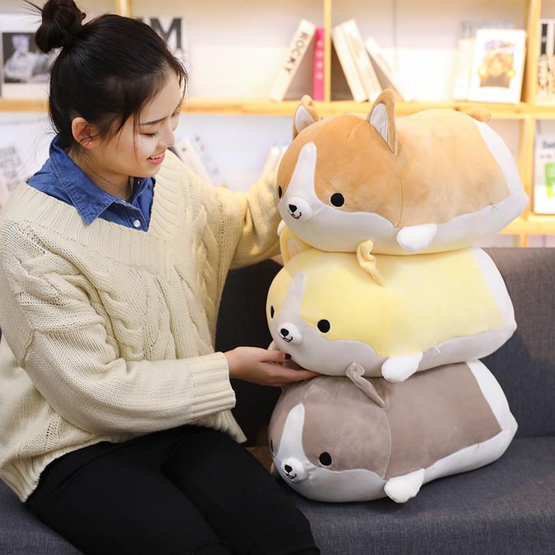 35 50cm Cute Corgi Dog Plush Toy Stuffed Soft Animal Cartoon