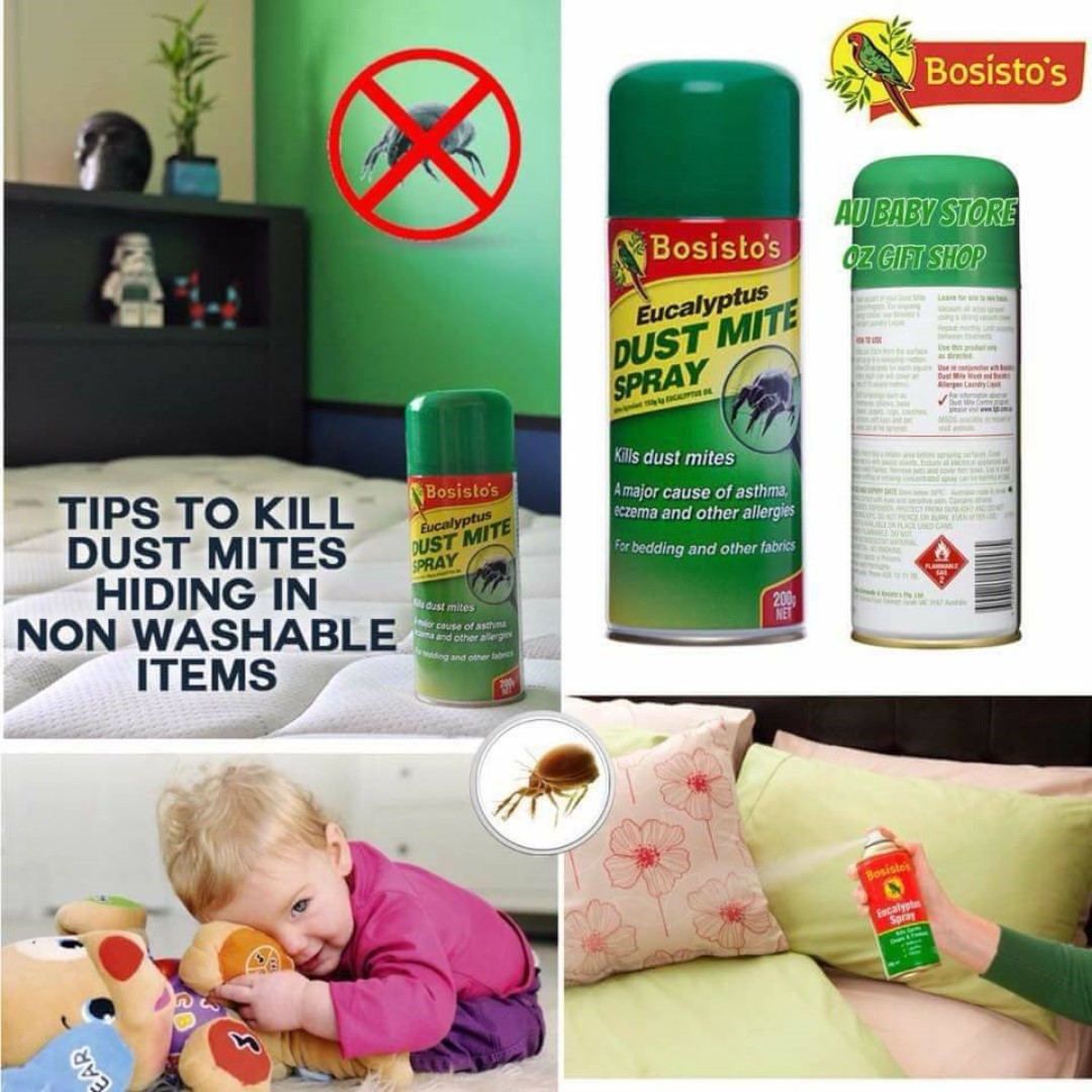 澳洲必買(超有效殺塵蟎)!!著名 Bosistos Insect Spray Dust Mites Eucalyptus 200g, 預購