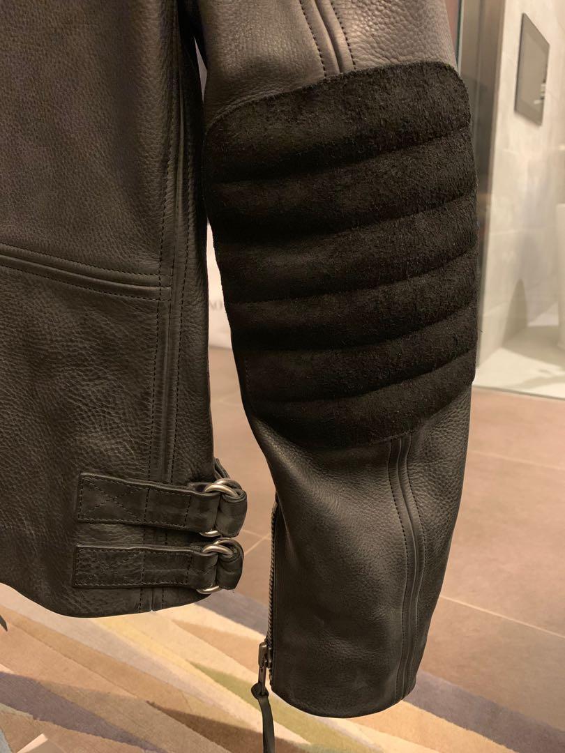 Acne Studios Oliver Leather Jacket, 男 