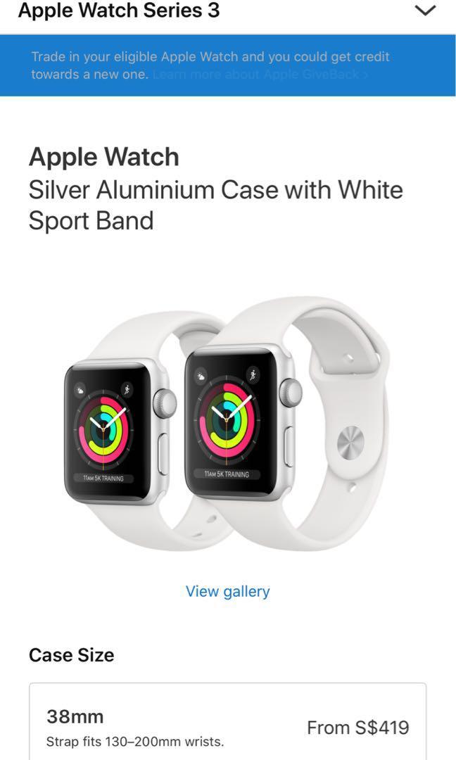 Apple Watch Series 3 Silver 38mm Gps Electronics Others On Carousell