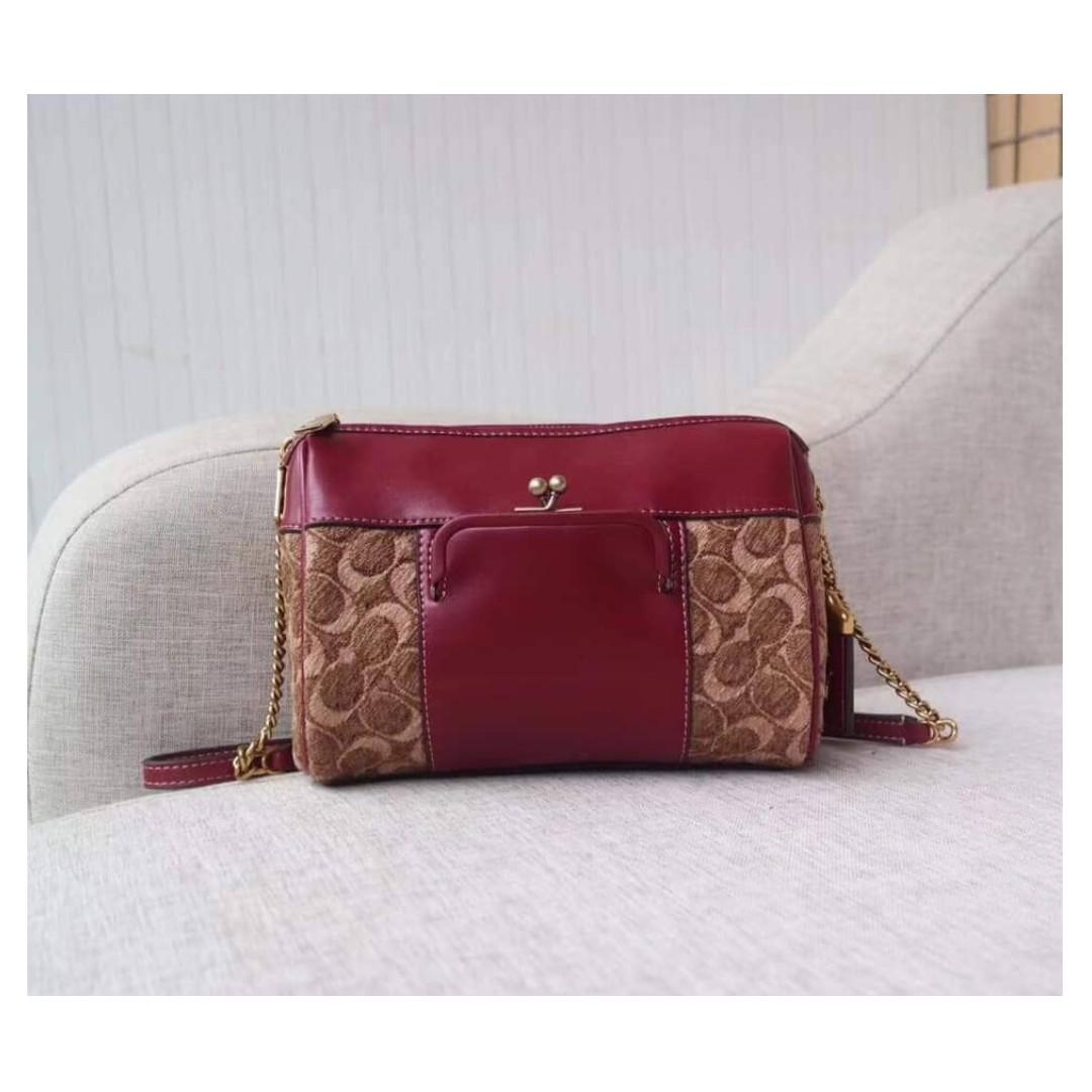 Aunthentic Coach Joni Crossbody In Signature Jacquard Women s Fashion Bags Wallets Cross body Bags on Carousell