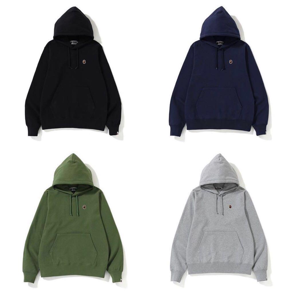 bape one point pullover hoodie