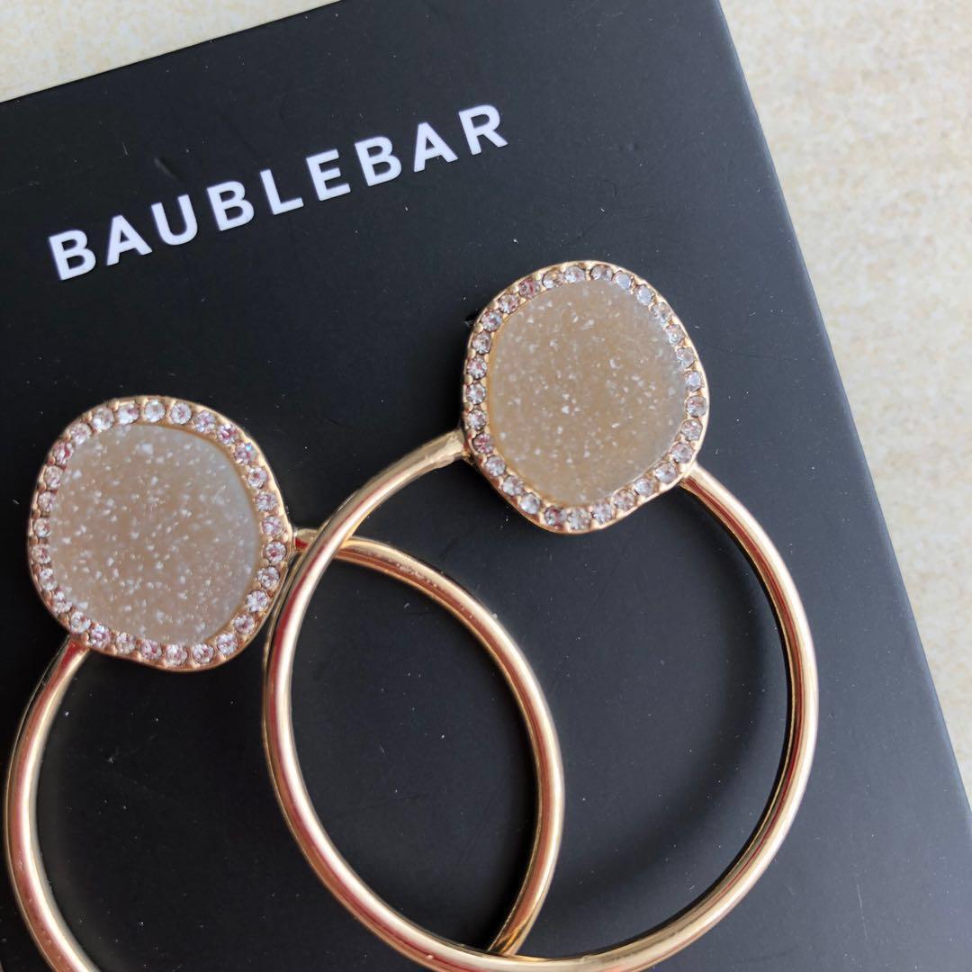 Lutana druzy clearance hoop earrings