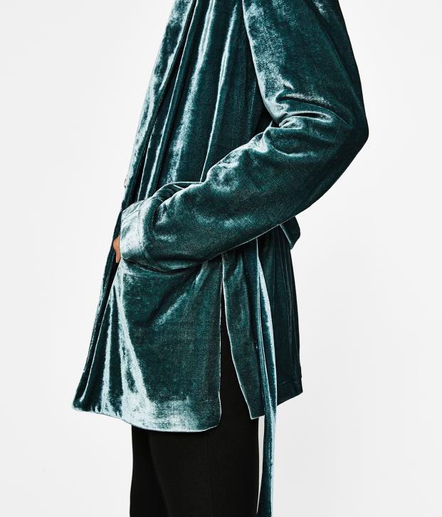 Bershka robe velour clearance