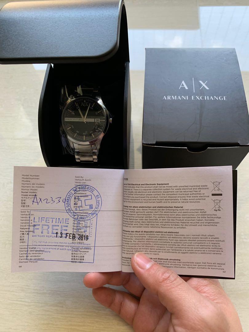 Armani Exchange Ax2103 Hampton Bracelet Watch In Silver | ModeSens