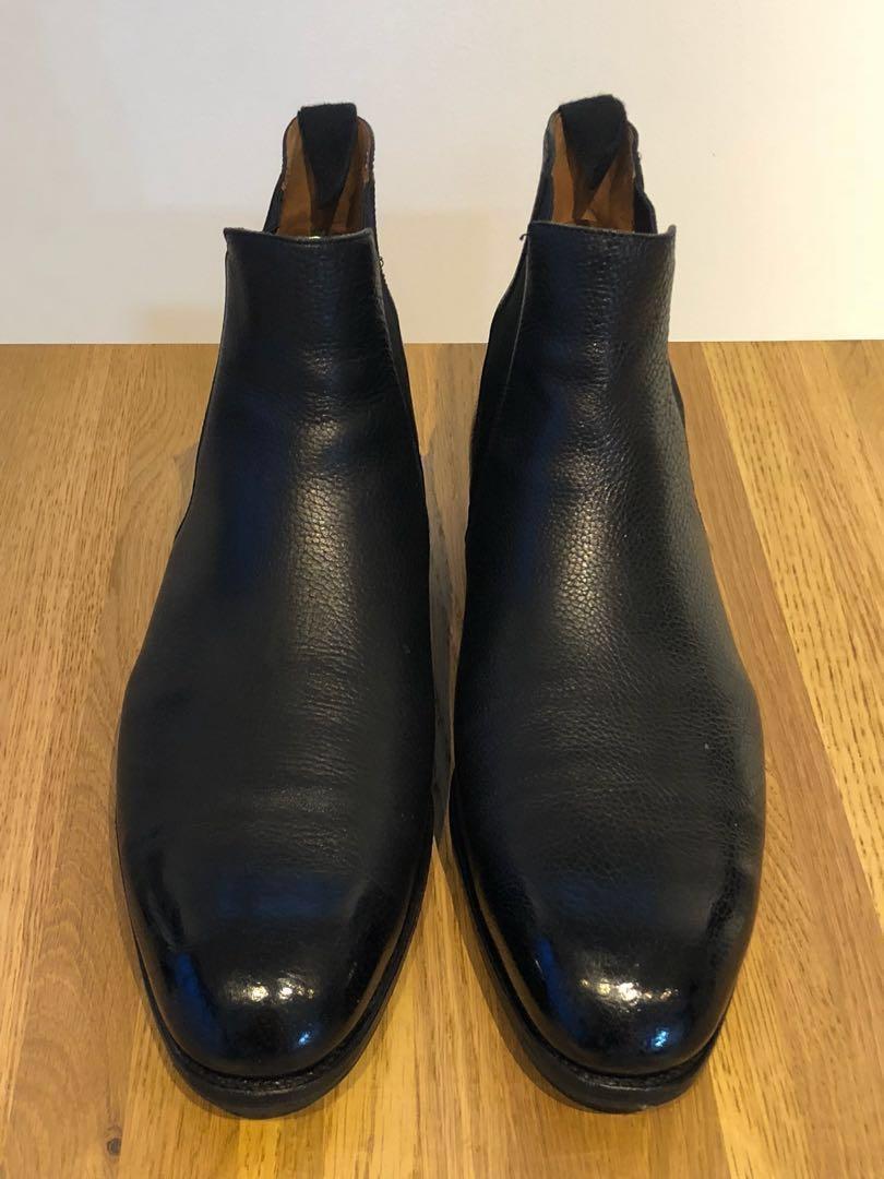 Carmina Black Lama Calf Chelsea Boots (Detroit EE UK10) - Lowered price ...