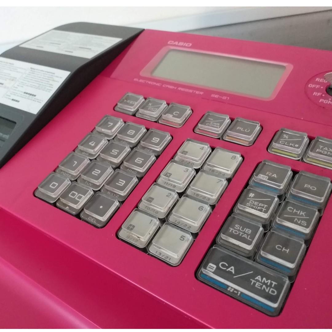 Casio pink cash register sales