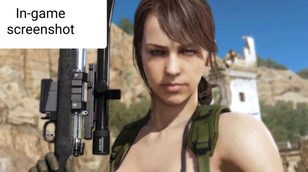 1//6 Scale METAL GEAR SOLID QUIET HEAD Sculpt for Phicen TBLeague