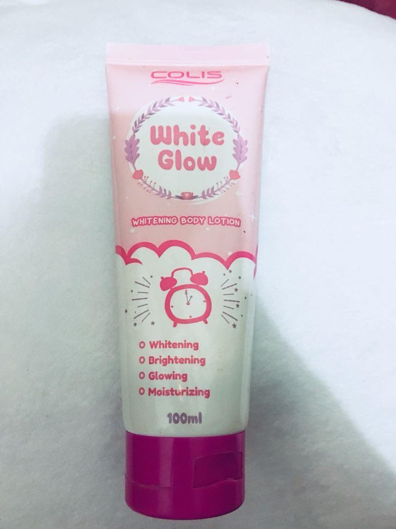 white glow whitening and moisturizing body lotion