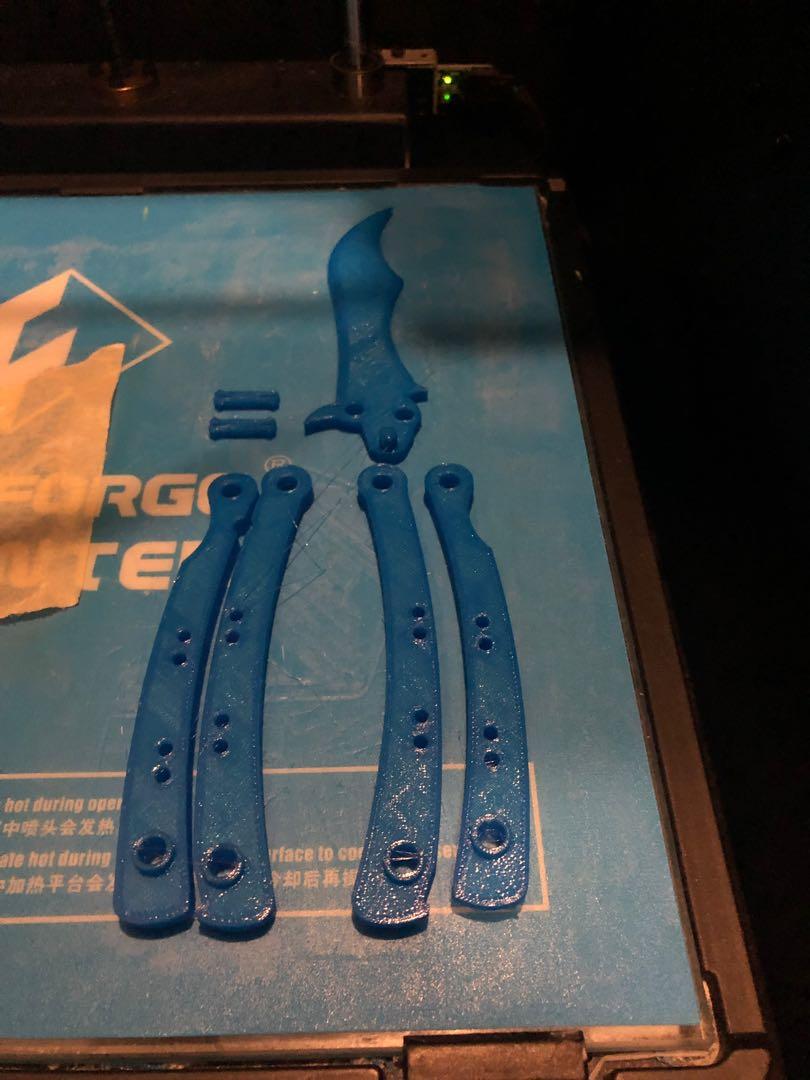 CSGO butterfly knife 3D Print, Hobbies & Toys, Stationery & Craft