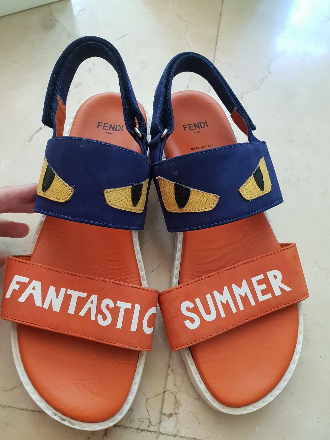 Fendi hot sale monster sandals