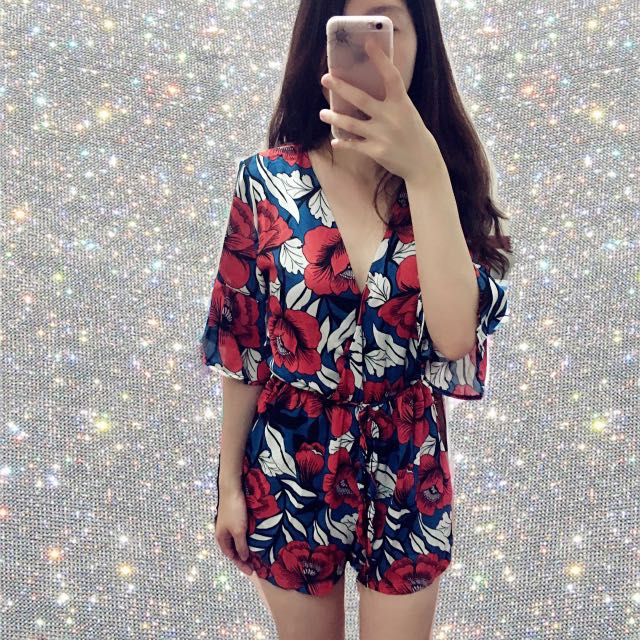 floral jumpsuit outfit