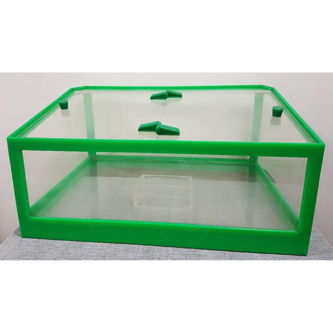 Vintage Fruit display acrylic box case, Furniture & Home Living