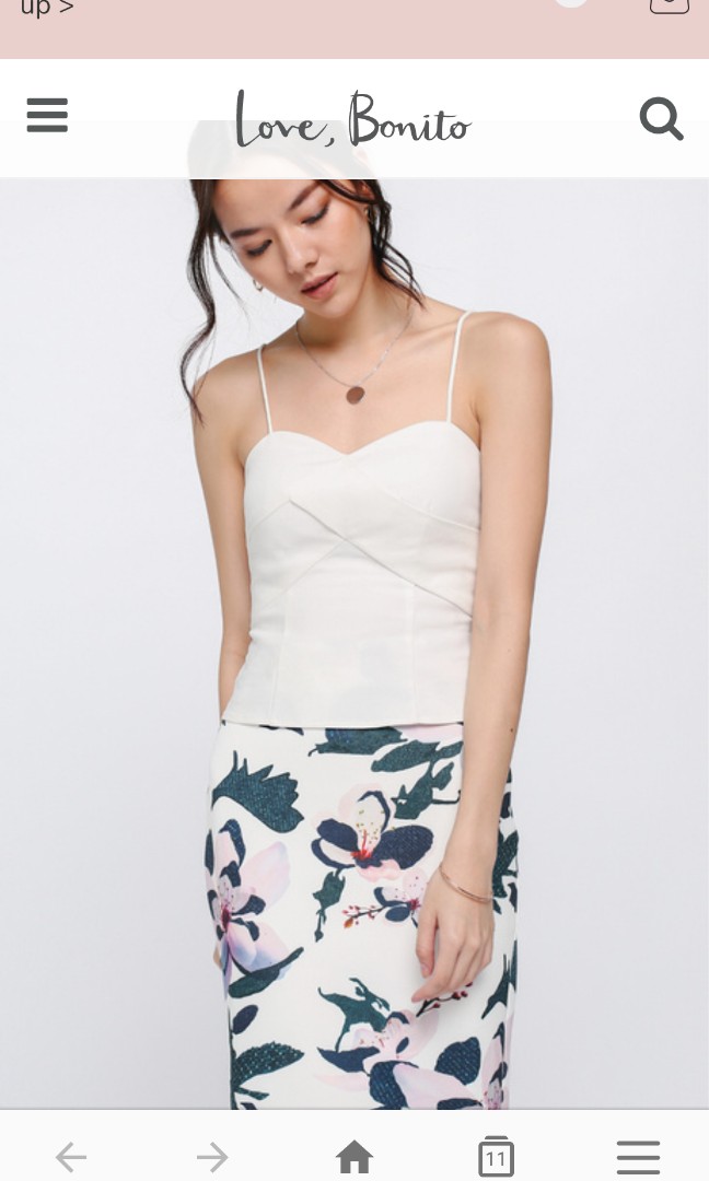 geordie bustier top