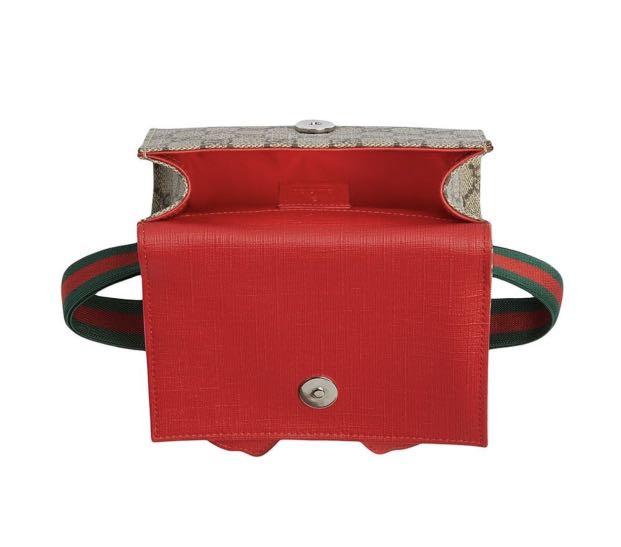 GUCCI KIDS Children's GG belt bag with rainbow butterfly ...