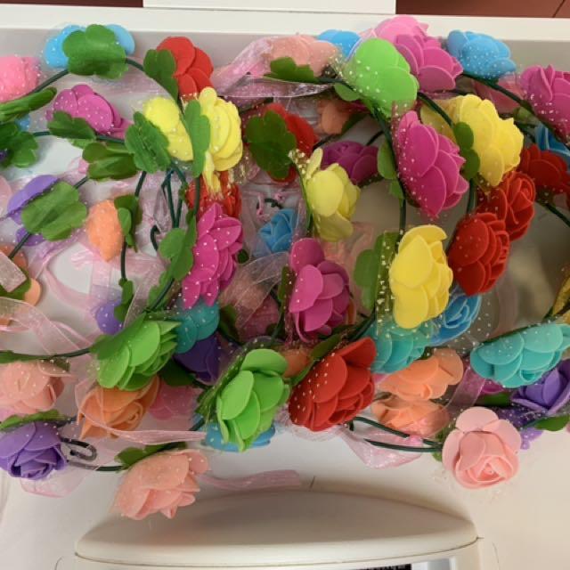 hawaiian flower headband
