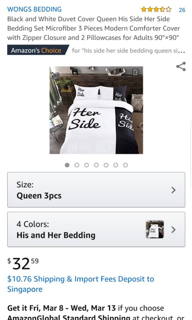 His Side Her Side Furniture Beds Mattresses On Carousell