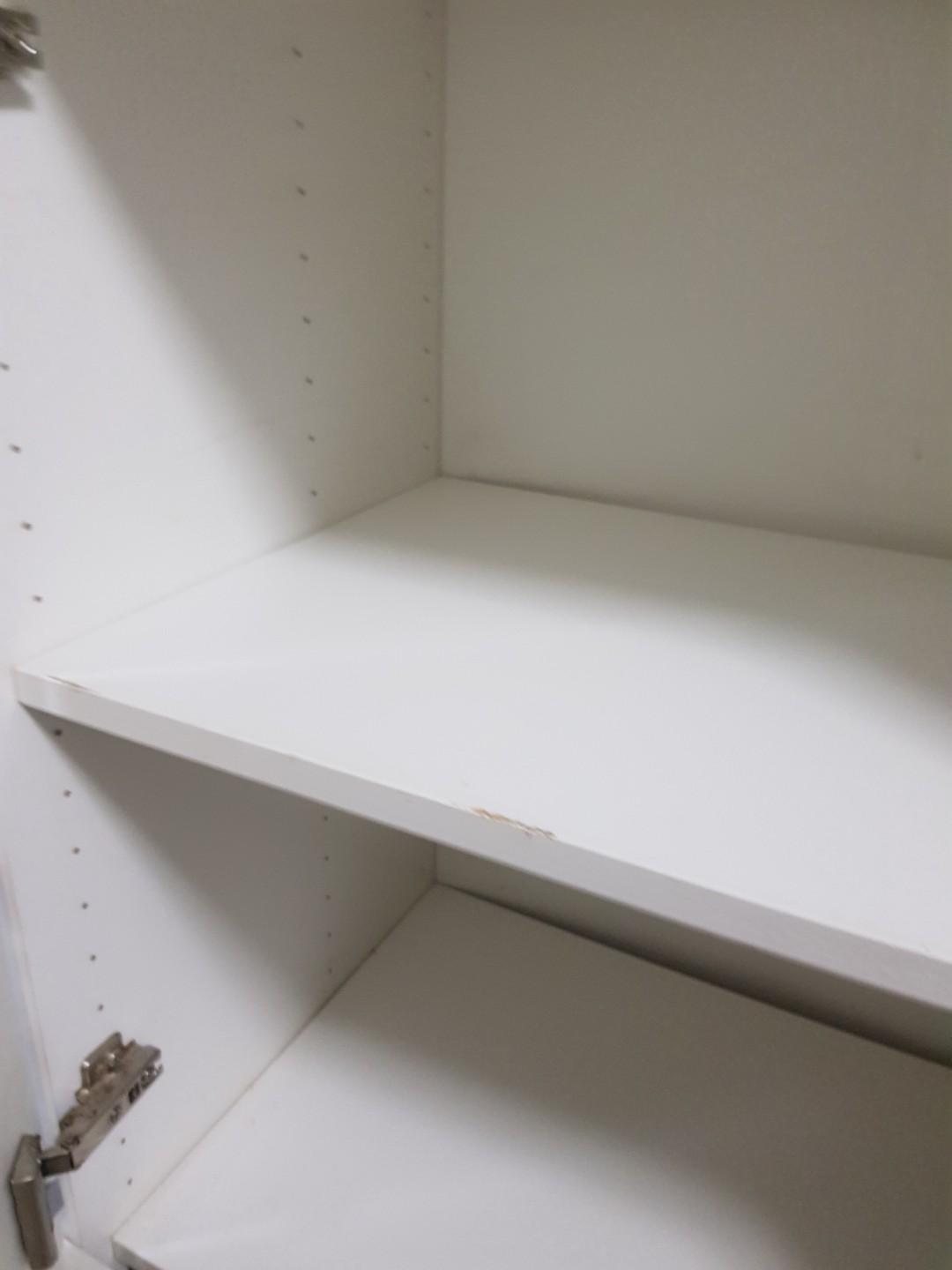 IKEA Tall shelving unit with glossy doors, Furniture & Home Living, Furniture, Shelves