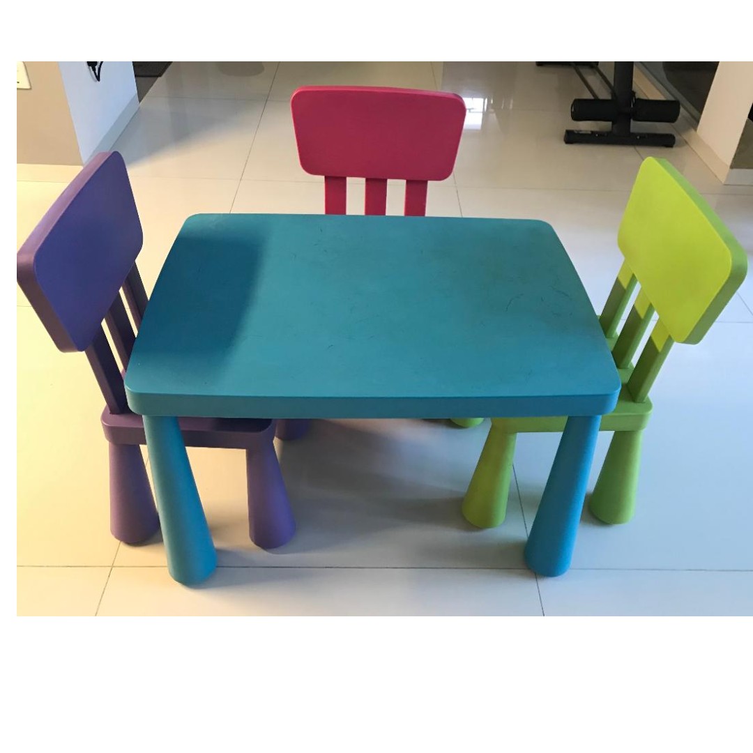 ikea kids table  chairs