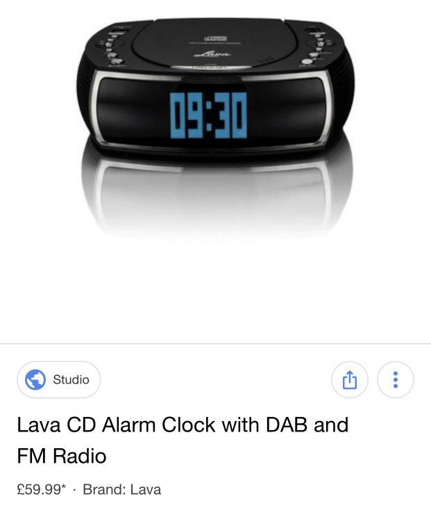 Lava Bedsidecd Alarm Clock 50 Electronics Others On Carou Lava Bedsidecd Alarm Clock 50