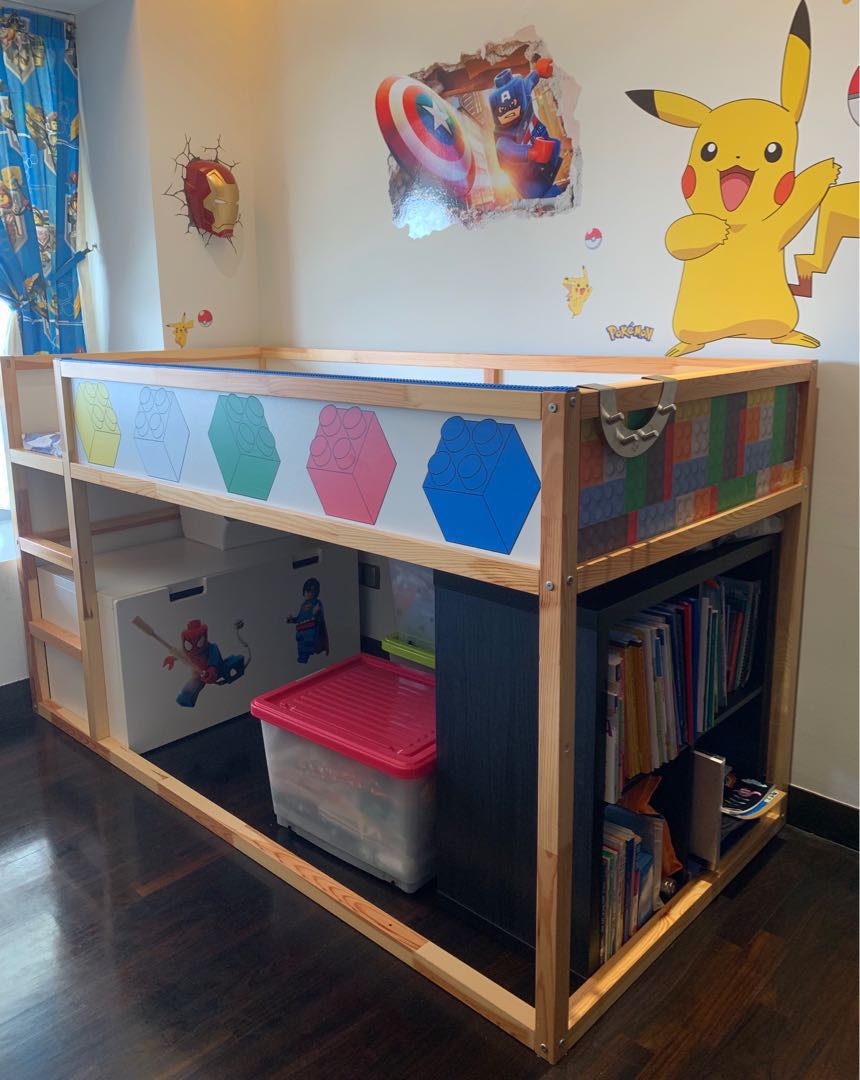 Legothemed IKEA Kura Bed for sale!, Furniture & Home Living, Furniture, Bed Frames & Mattresses