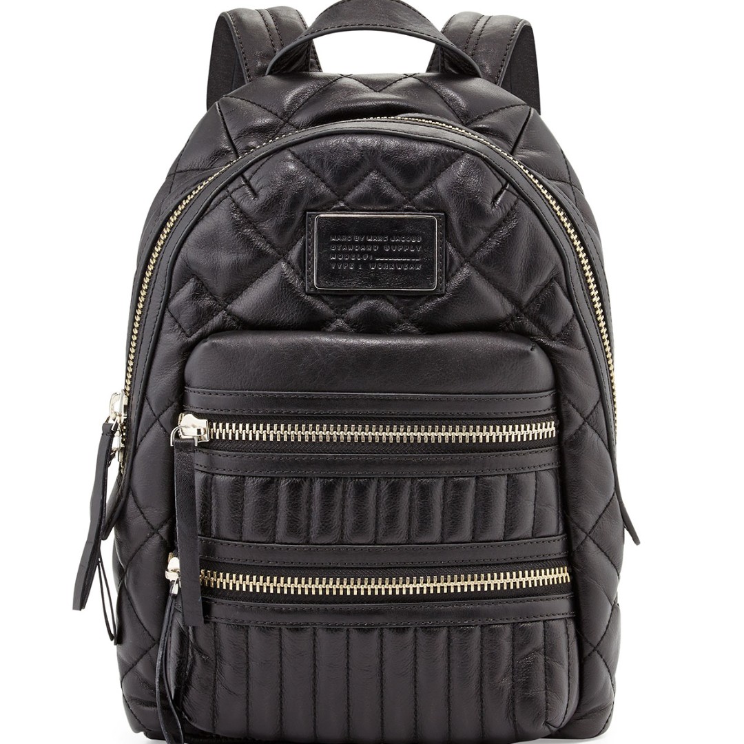 MARC by Marc Jacobs Domo Biker Leather Backpack Black