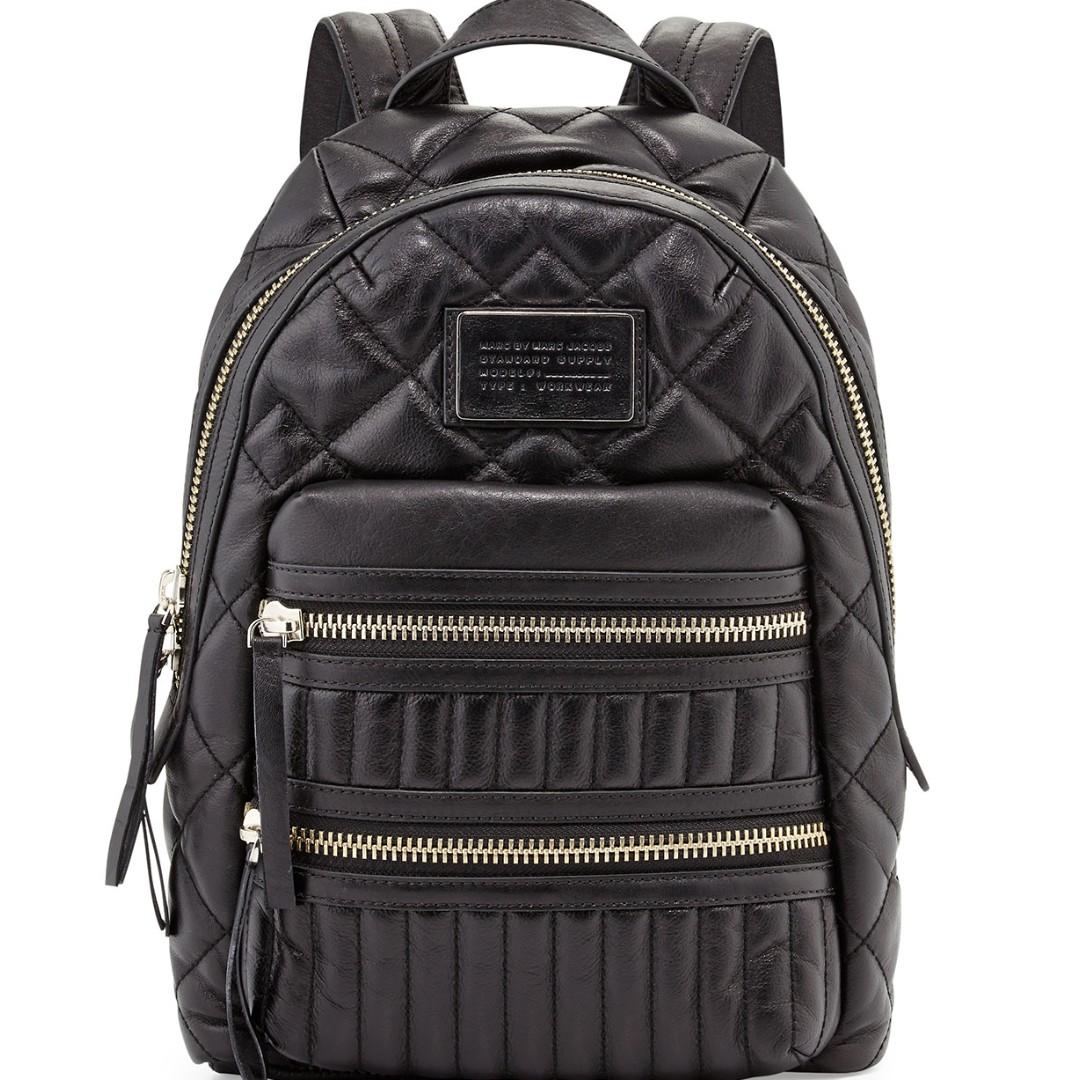 Marc Jacobs The Large Nylon Biker Backpack, Black