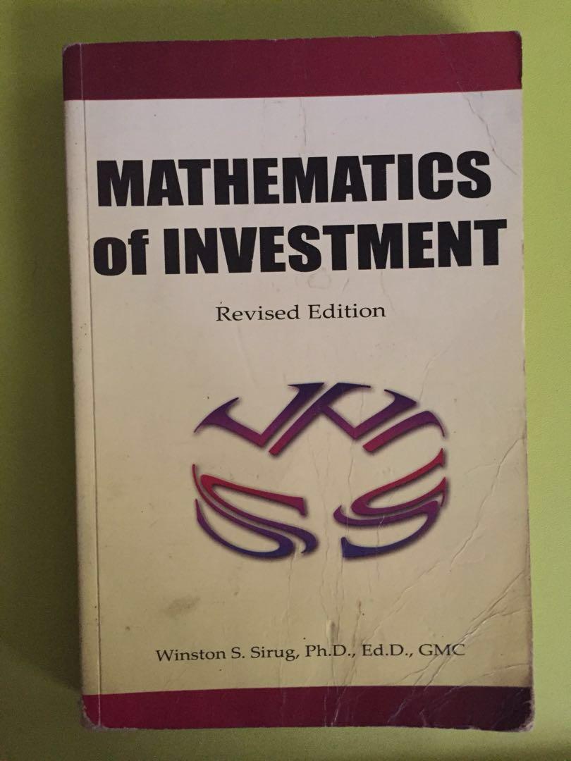 Mathematics of Investment (Revised Edition), Hobbies & Toys, Books
