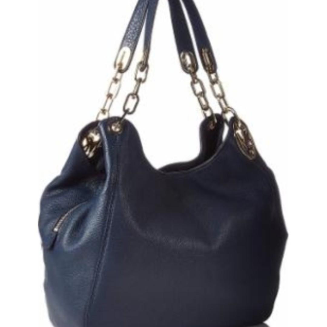 michael kors blue leather bag