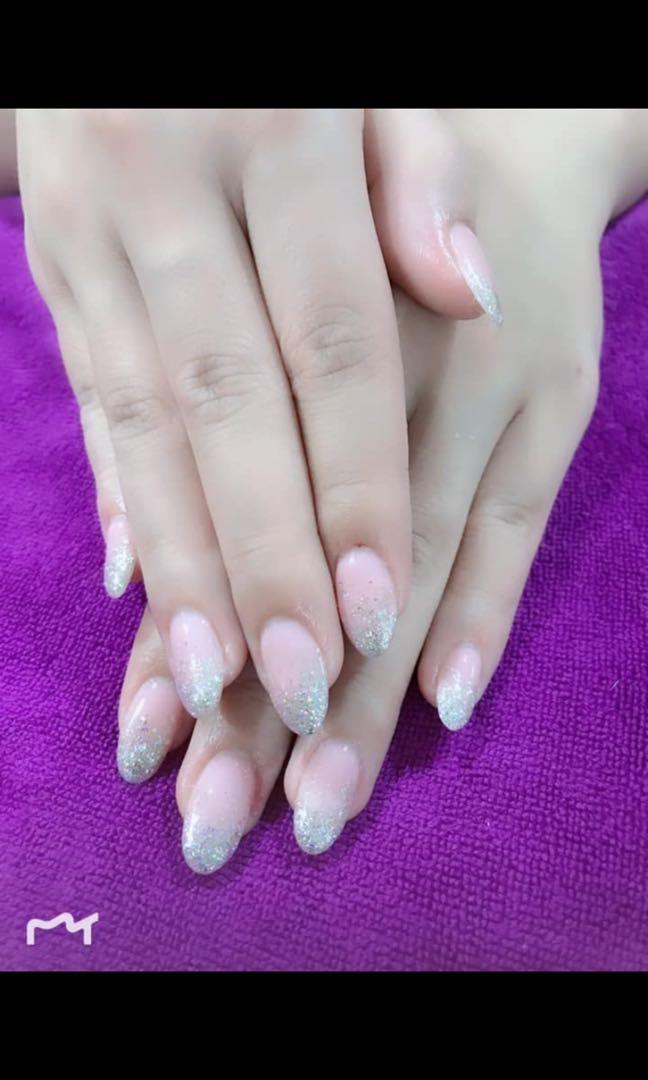 Nail extension with classic gel manicure, Beauty & Personal Care, Hands