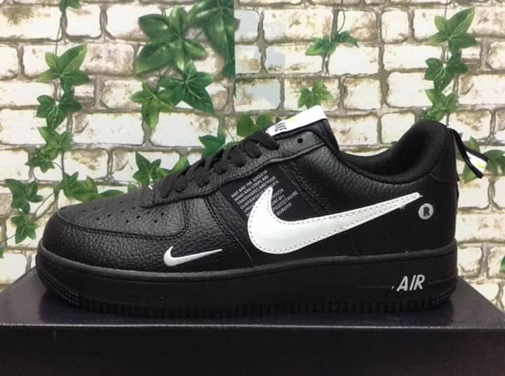Air force 1 low utility black white mens outlet