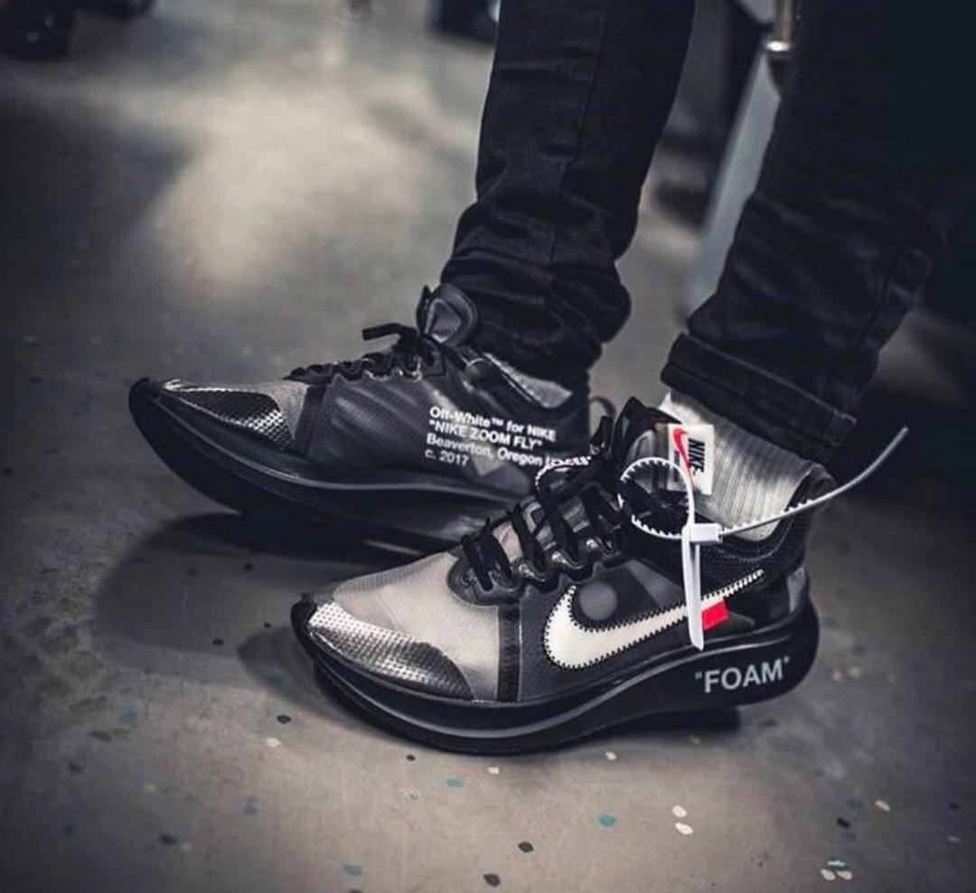 off white zoom fly black