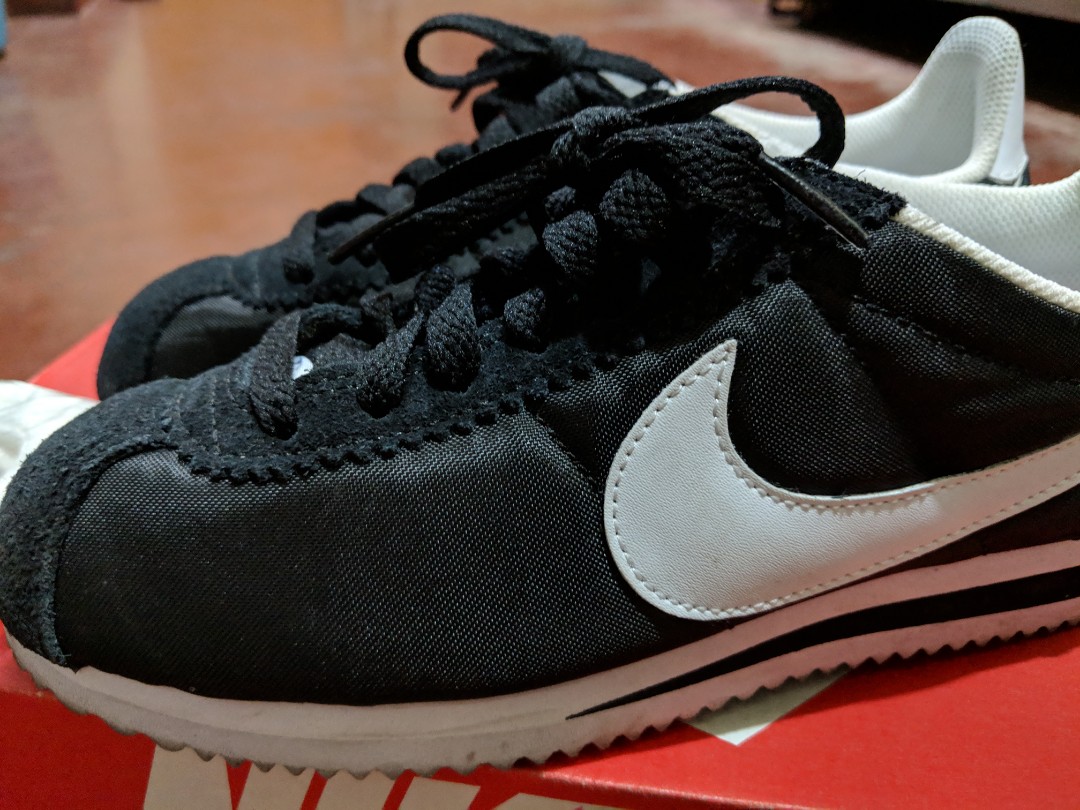 cortez black nylon