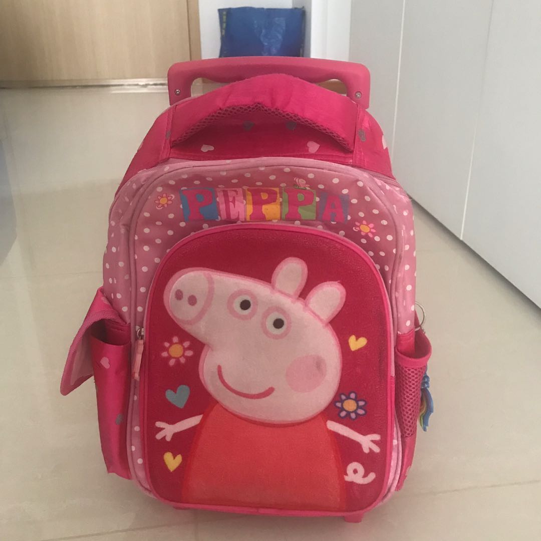 peppa pig school trolley bag