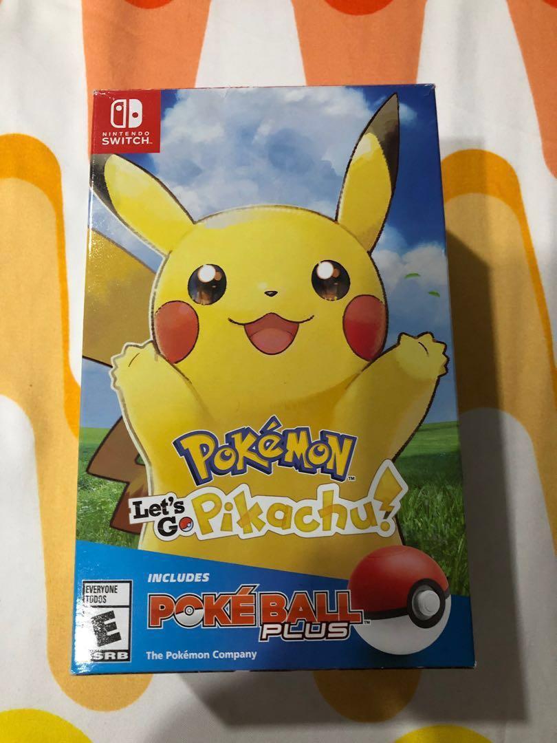 pokemon let's go pikachu with pokeball plus