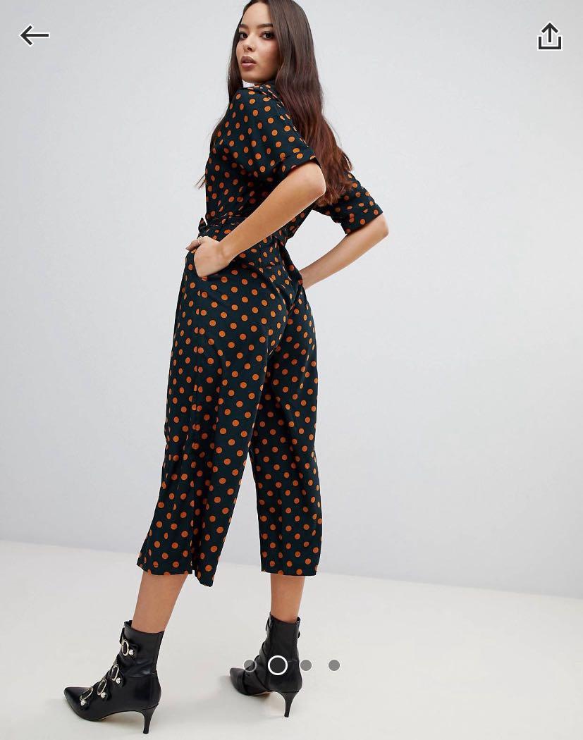 pretty little thing polka dot jumpsuit