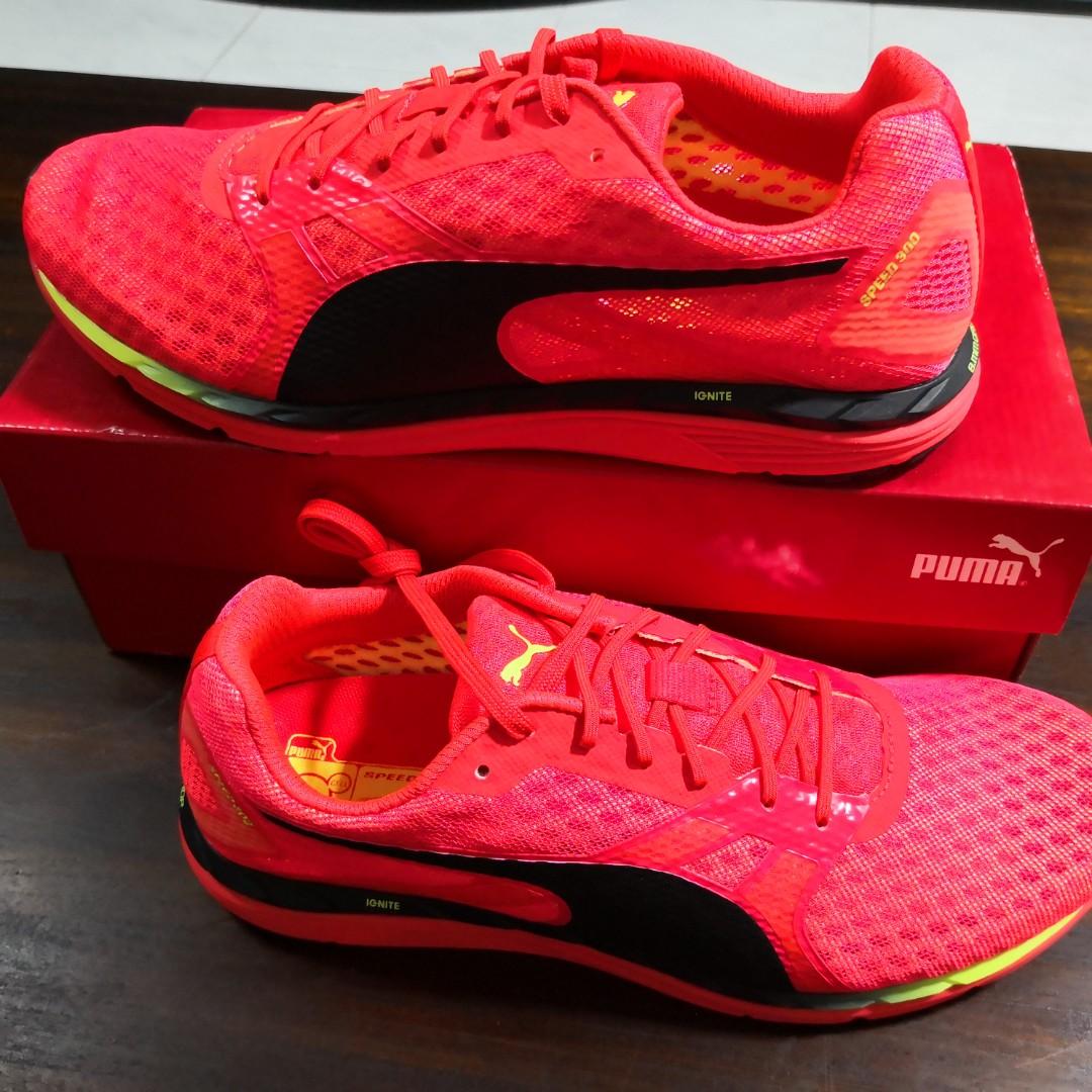 Puma Speed 300 Ignite 3 Red Blast Black Fizzy Yellow US 9 Brand New 100 Authentic