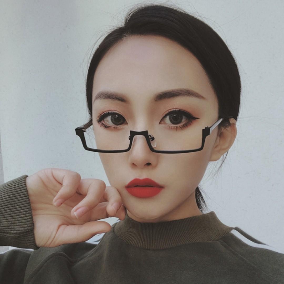 Lensless glasses discount