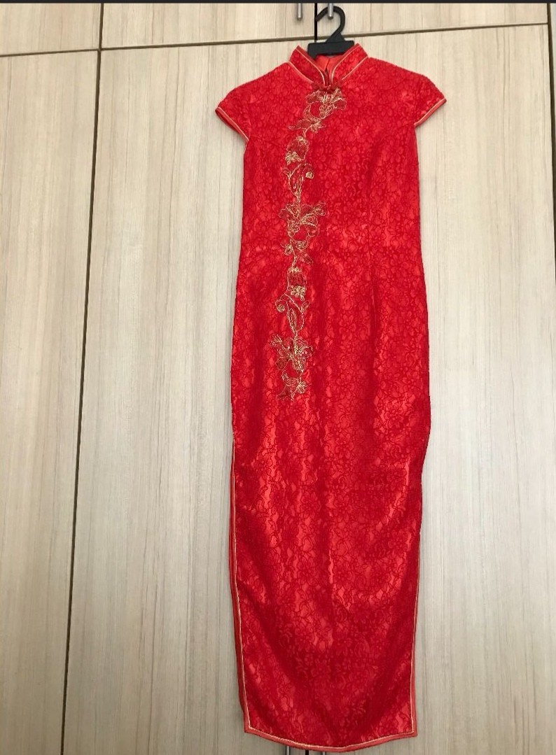 red wedding qipao