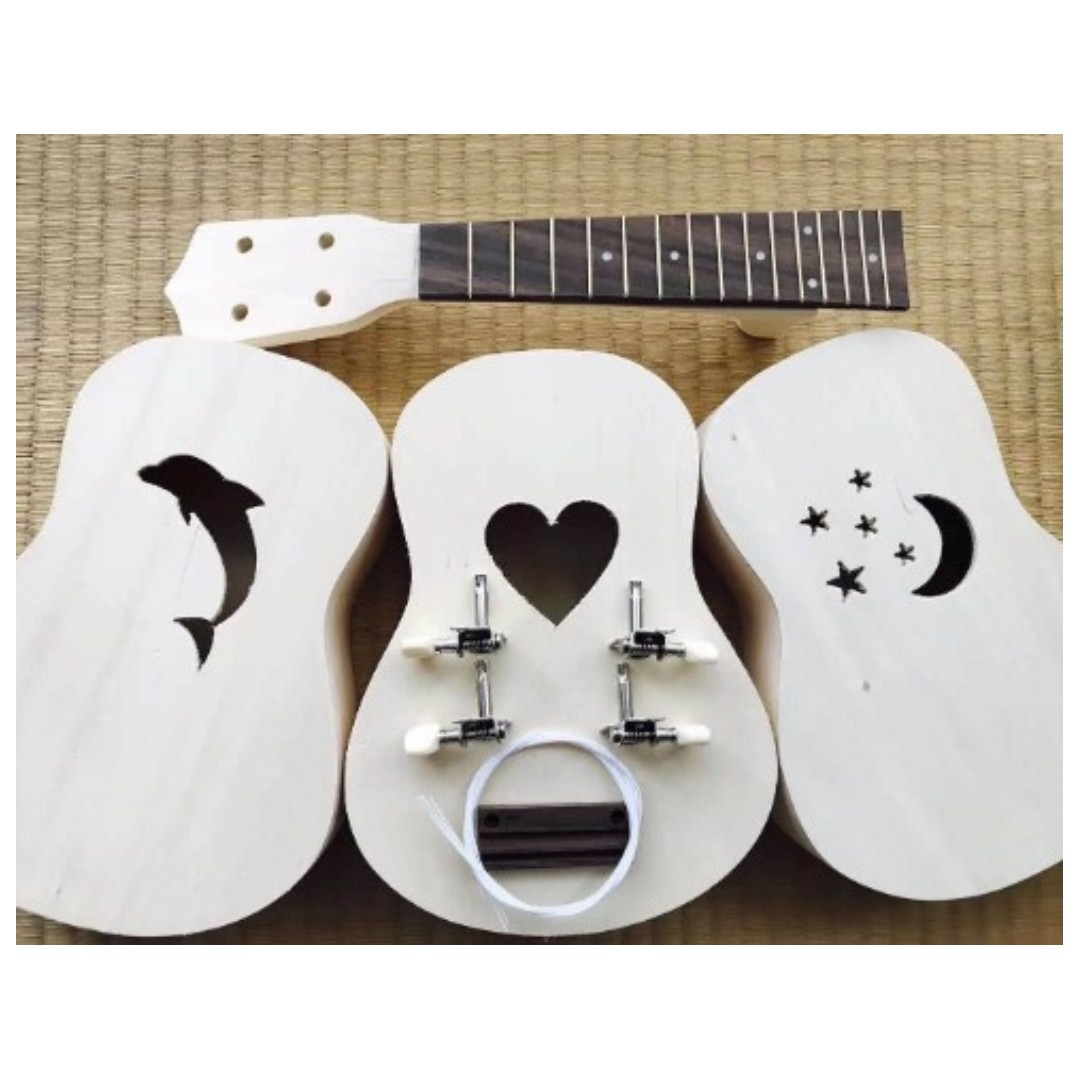 Ready Stock Sn047 Diy 21 Beginner Soprano Ukulele With Specially Design Sound Hole Musical Instrument Educational Toy Music Media Music Instruments On Carousell