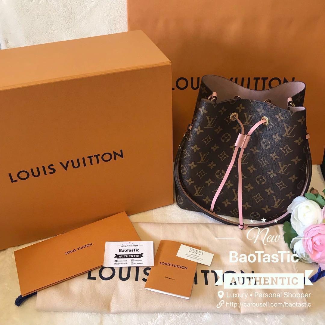 L.V Monogram Neonoe Shoulder Bag Black, Luxury, Bags & Wallets on Carousell
