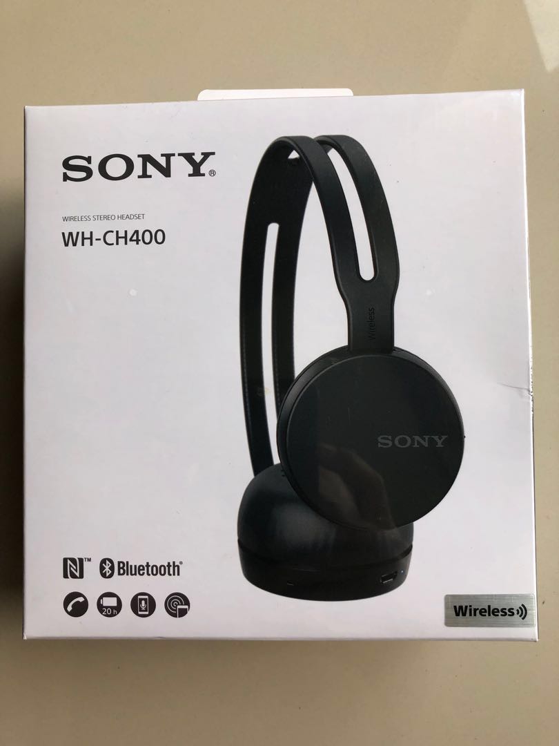 Sony Wireless Stereo Headset WHCH400 Black, Musik & Media, Aksesoris di Carousell