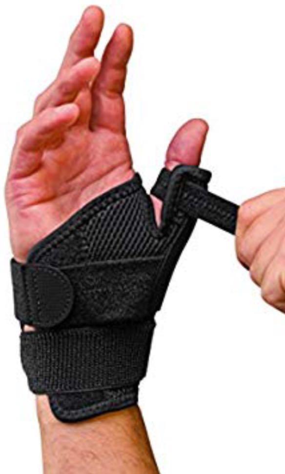 Splint (Category: Other Assistive Aids) located in Singapore. Submitted by mishkawoof (Listing ID 215848908, Image 3). Description: Mueller Adjust-to-Fit® Thumb Stabilizer Splint The Mueller Adjust-to-Fit® Thumb Stabilizer helps support and limit the motion of the thumb (Metacarpophalangeal (MCP) Joint) Provides comfortable, maximum support, and compression for weak, sore, or aching thumbs. It helps relieve thumb joint pain associated with arthri