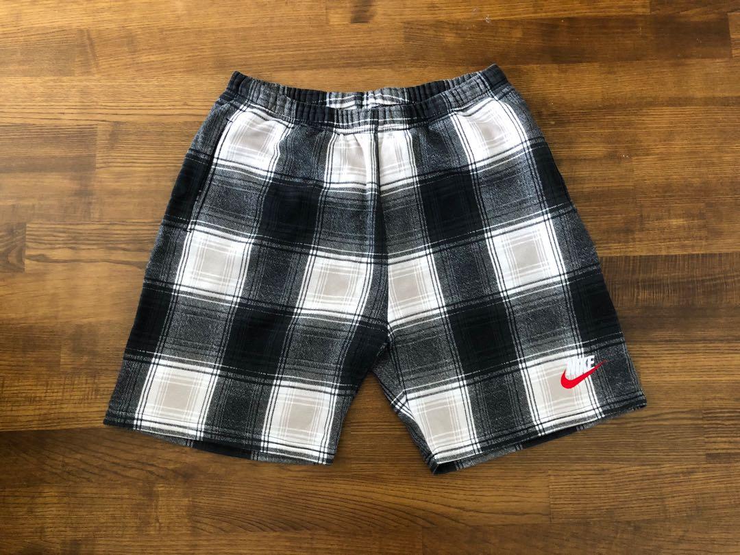 Supreme nike clearance plaid shorts