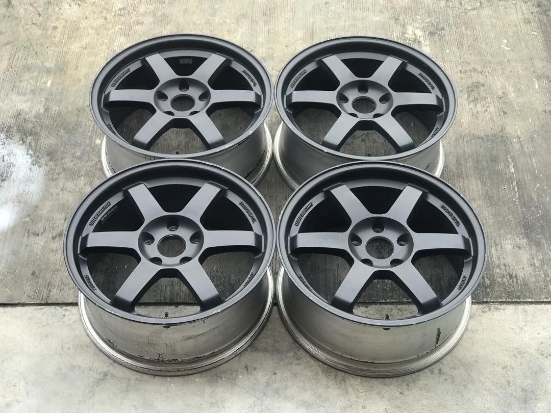 TE37 Copy orig 17 rims Taiwan, Car Accessories, Tyres & Rims on Carousell